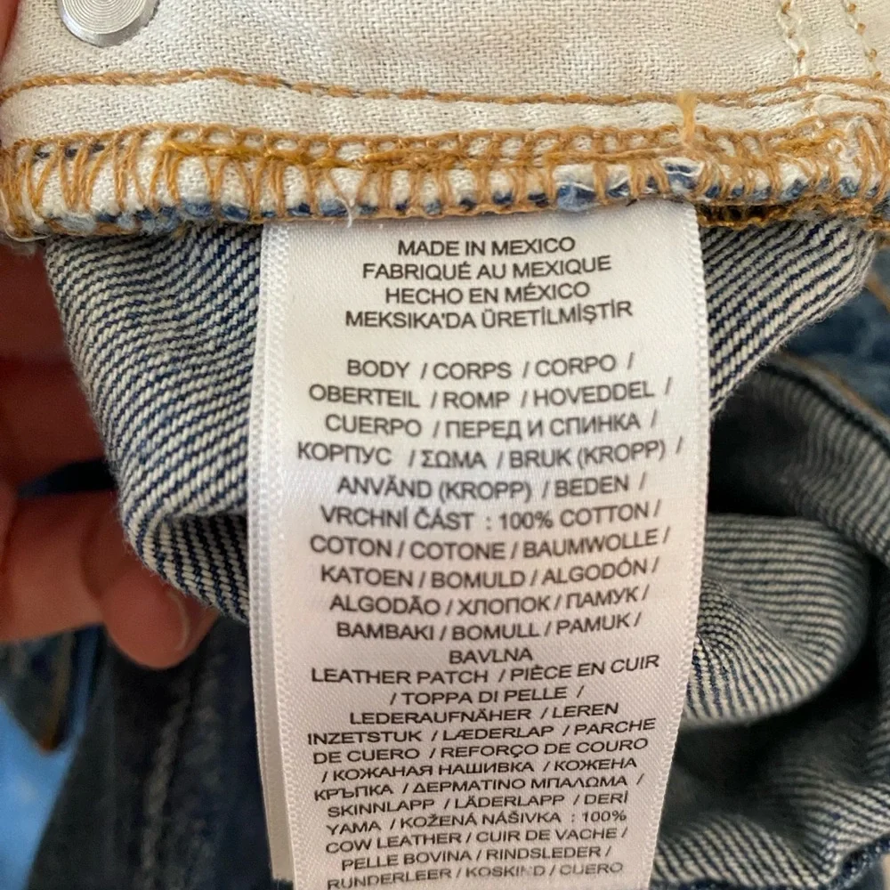 Lauren Ralph Lauren 100% Cotton Patchwork Boyfriend Jean Size 14